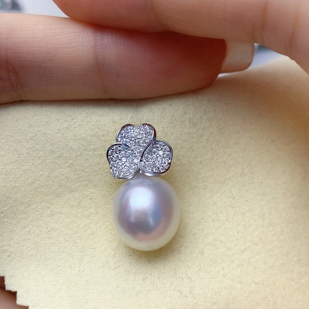 海水珍珠颈饰银S925镶嵌W101