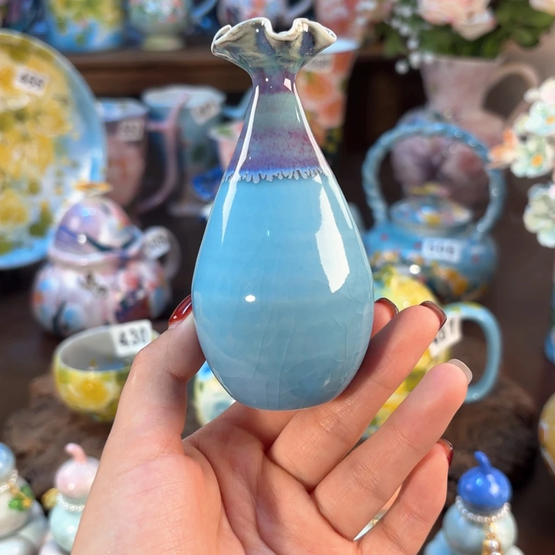 景德镇手绘高温釉下彩陶瓷茶具