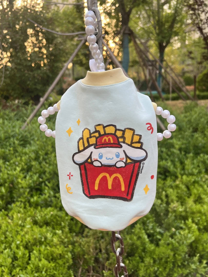 Yomi宠物衣服夏季狗狗麦当劳薯条马尔济斯约克夏小型犬