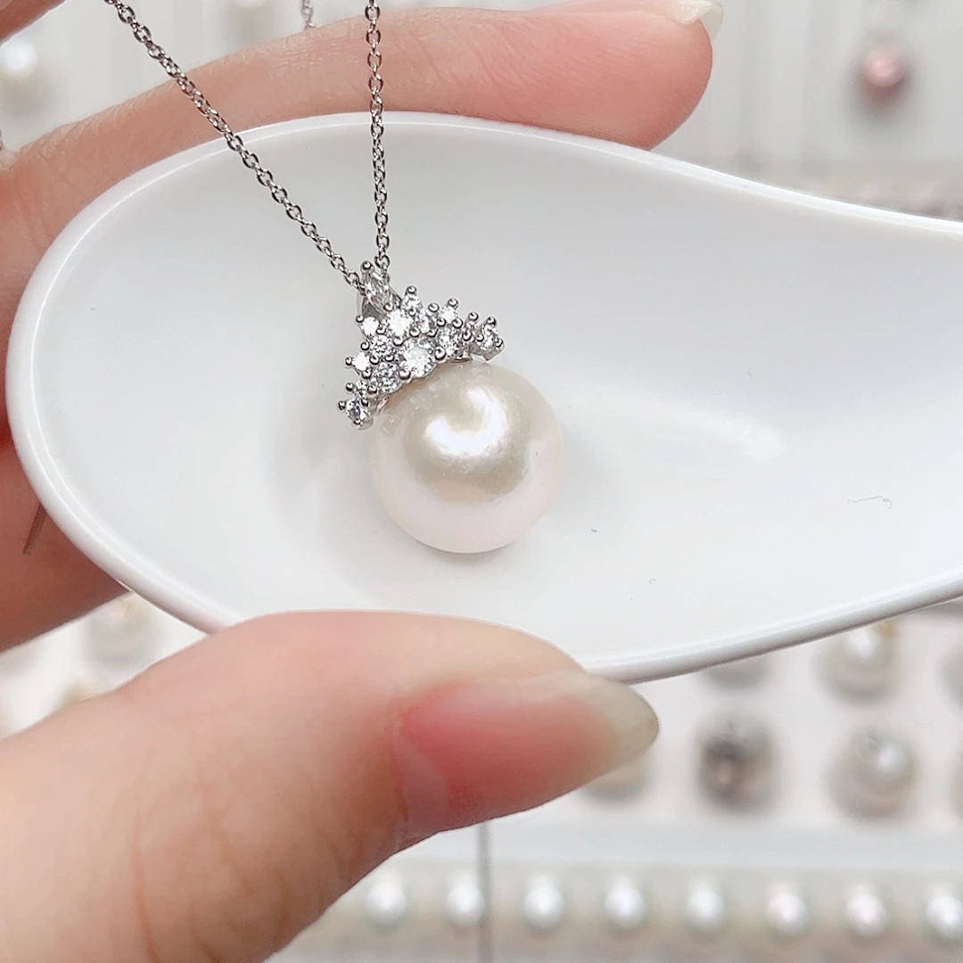 合金淡水珍珠吊坠(赠链)