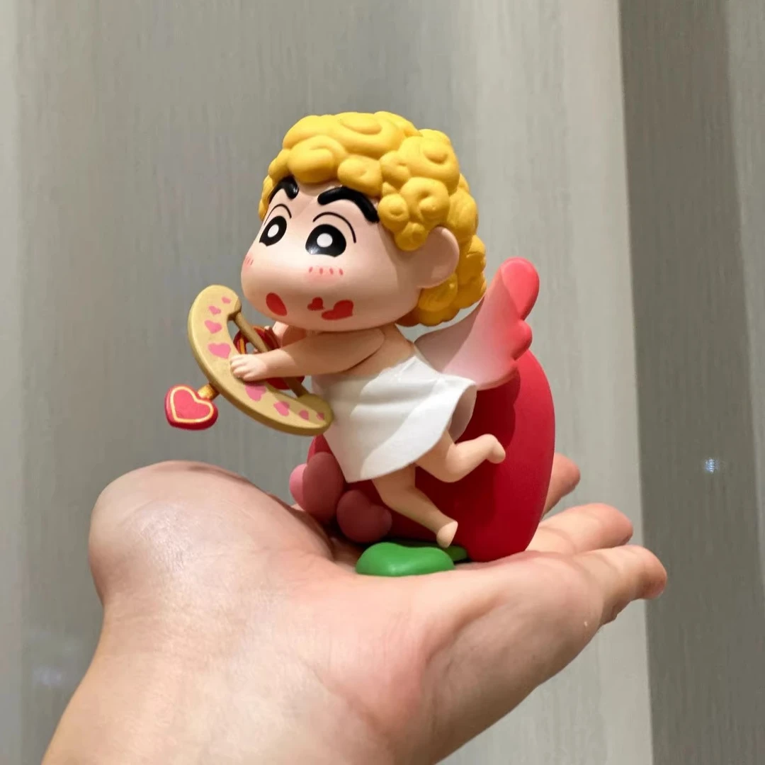 丘比特蜡笔小新摆件客厅桌面玄关装饰电视柜摆件治愈情绪小摆件