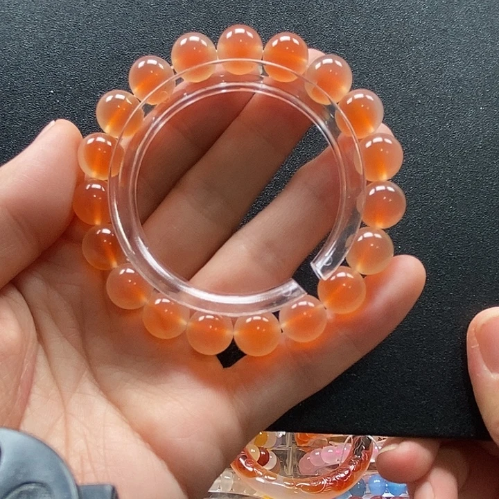 困***了玛瑙/玉髓未镶嵌手链10