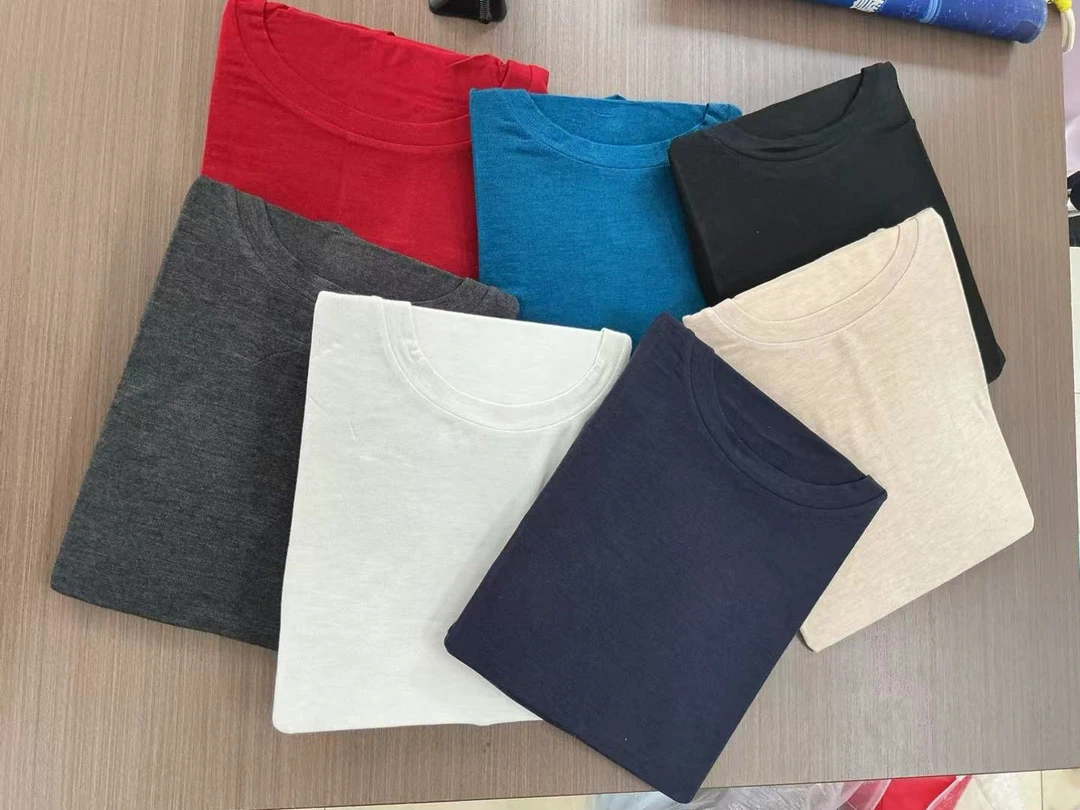 兰精天丝莱赛尔精纺美利奴超细羊毛养肤打底衫短袖