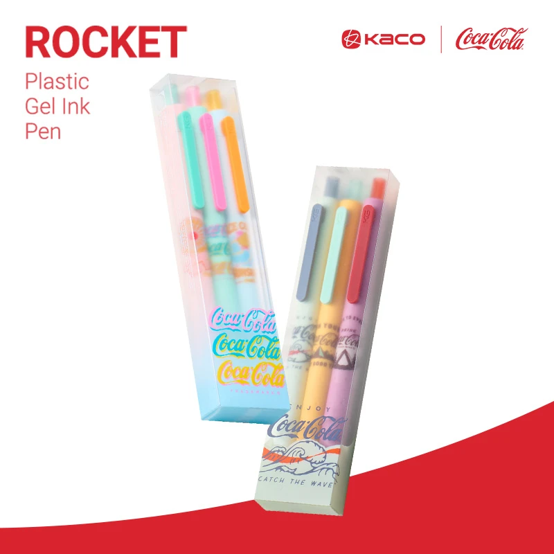 KACO｜「可口可乐」联名 菁点沁氧拾光+拾光Vintage按动中性笔2盒装