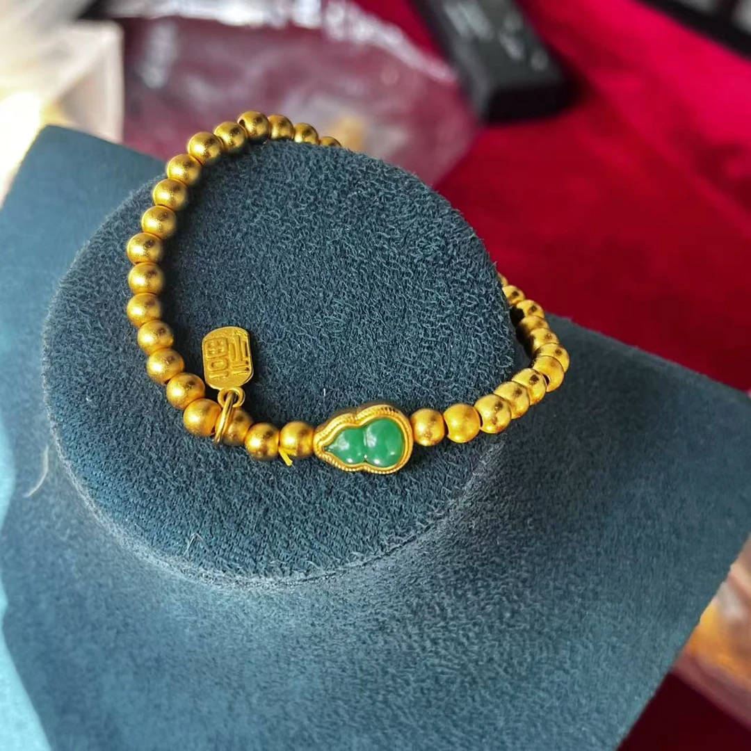 高奢金哥--俩世欢百搭葫芦手链a17