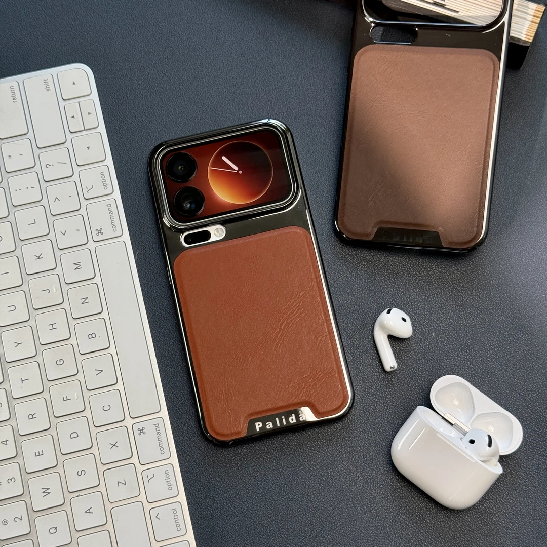 适用小米17手机壳17pro电镀机甲贴皮商务小米17ProMax保护套防摔