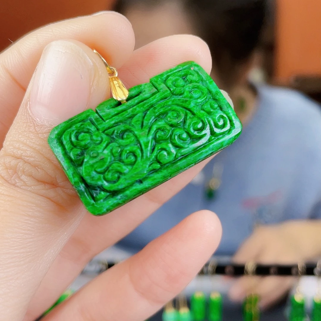 翡翠未镶嵌耳饰饰品