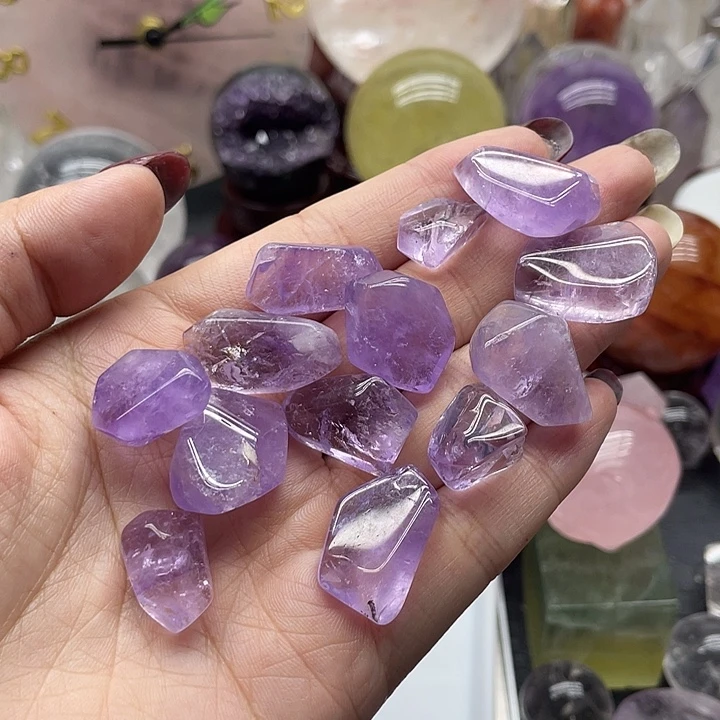 未镶嵌珠宝半成品水晶15紫水晶随行