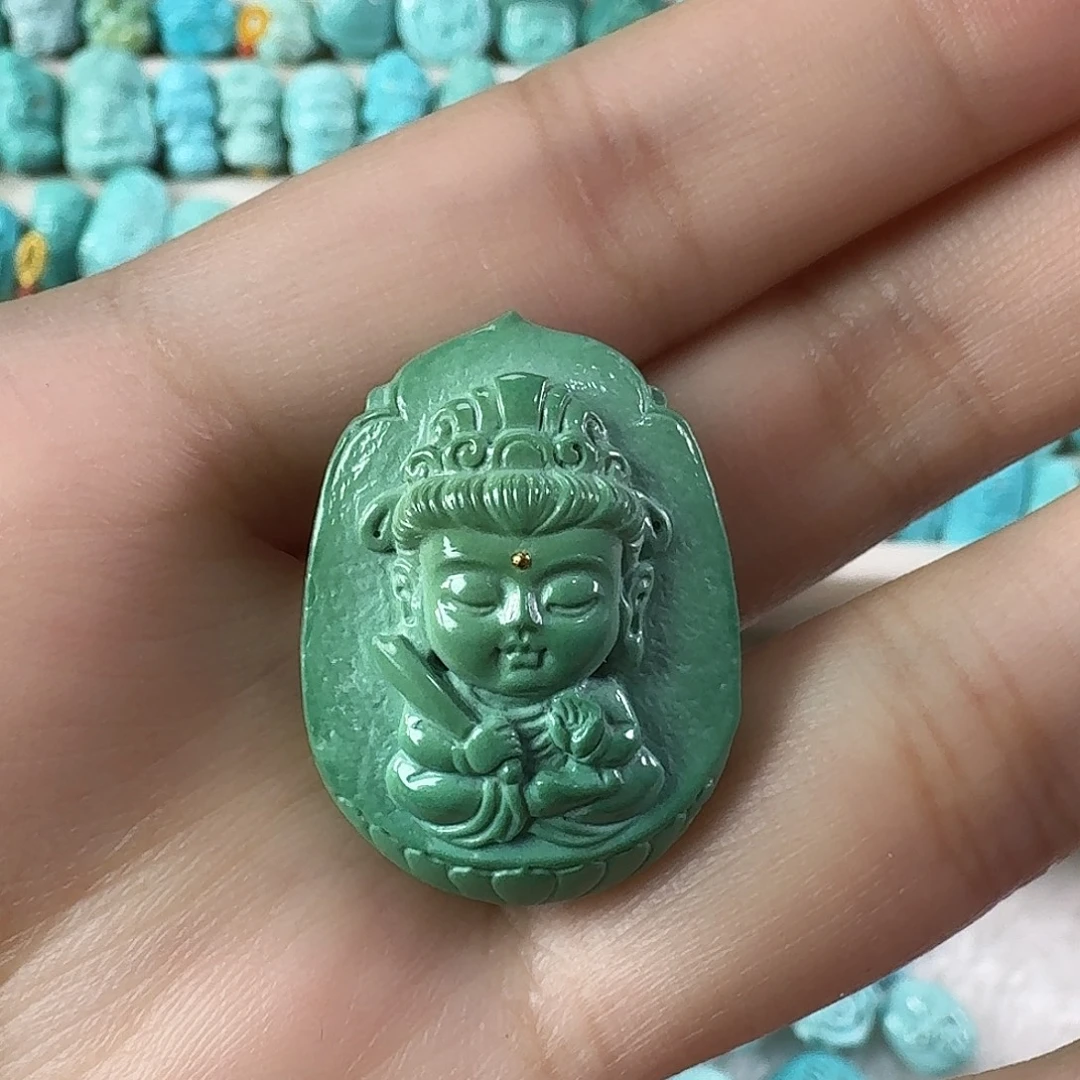绿松石未镶嵌吊坠(不含链)
