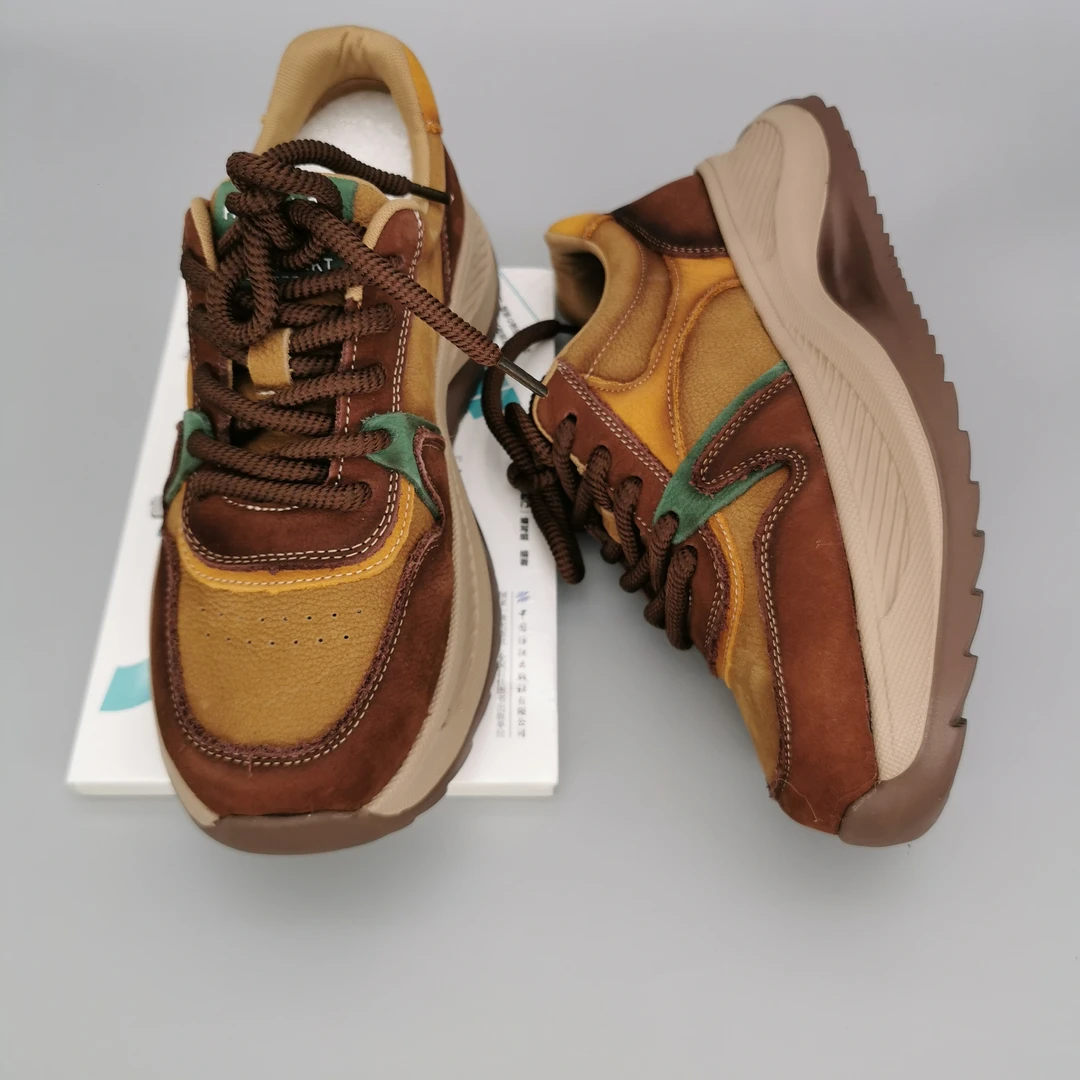 新款女式牛皮绑带休闲