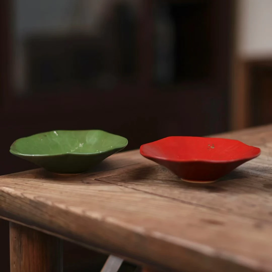 【小田甄陶】荷韵-央禾-杯垫（Q1246）