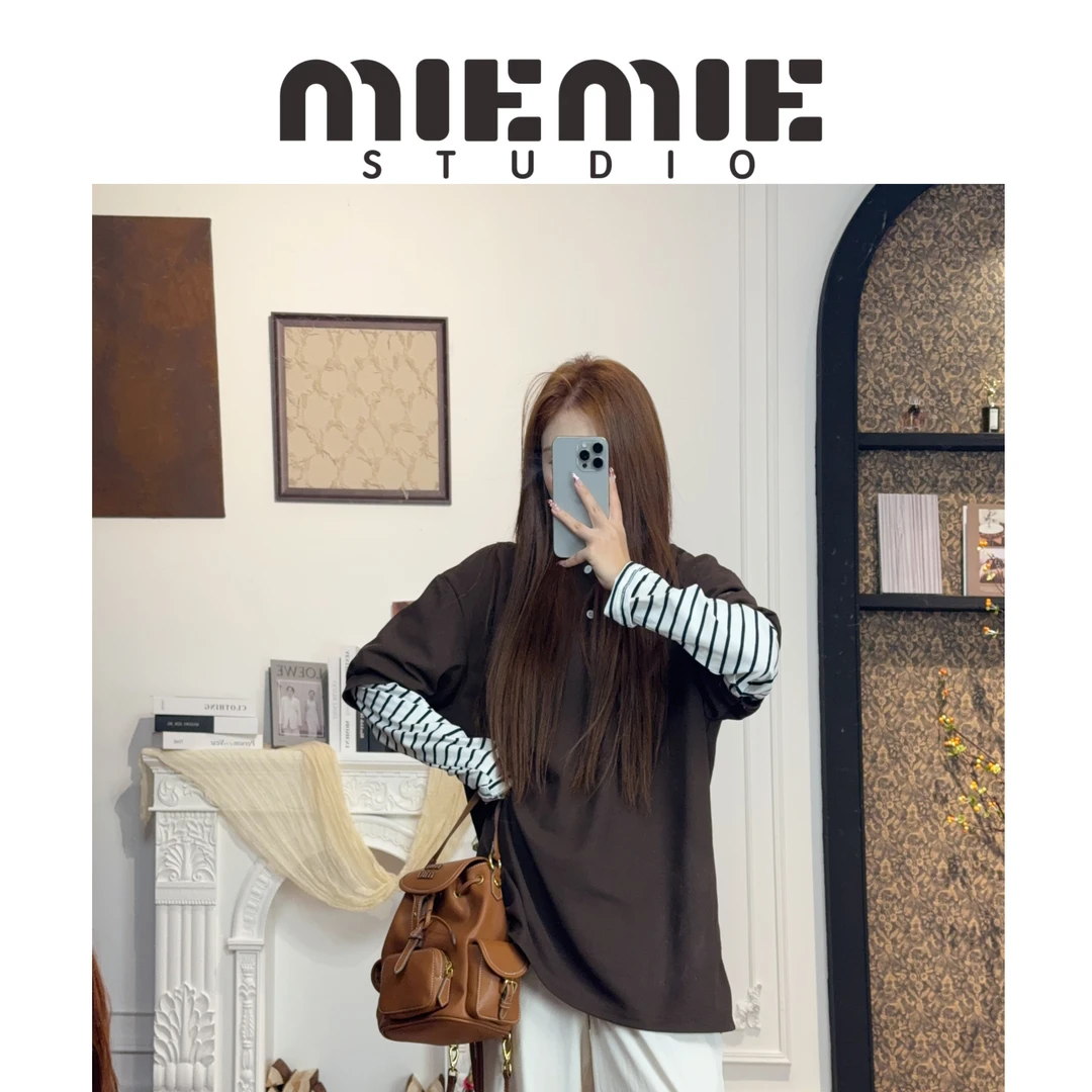 【棕假牛】小牛牛闯荡天涯假两件长袖