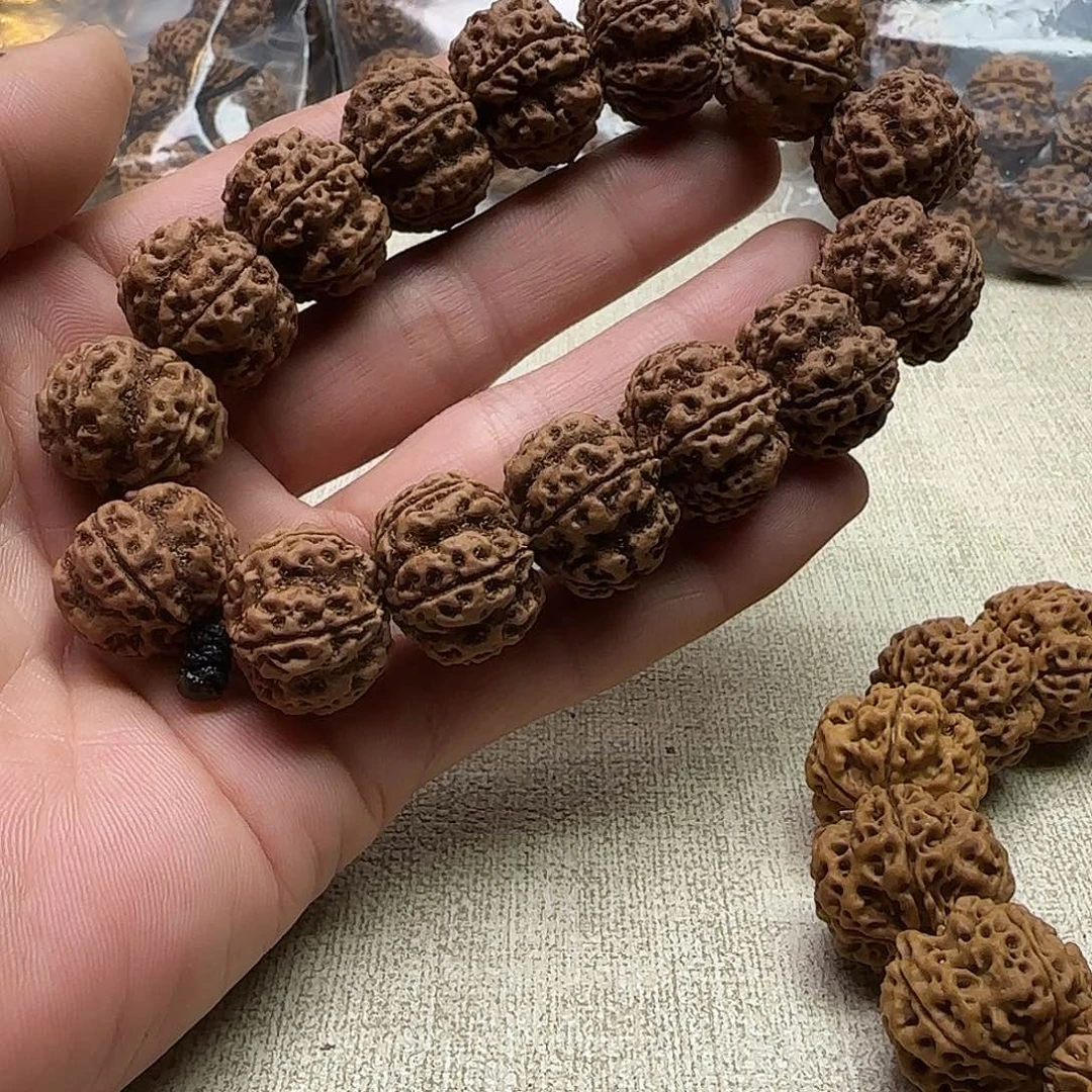 金刚菩提手串1原生态五星双龙