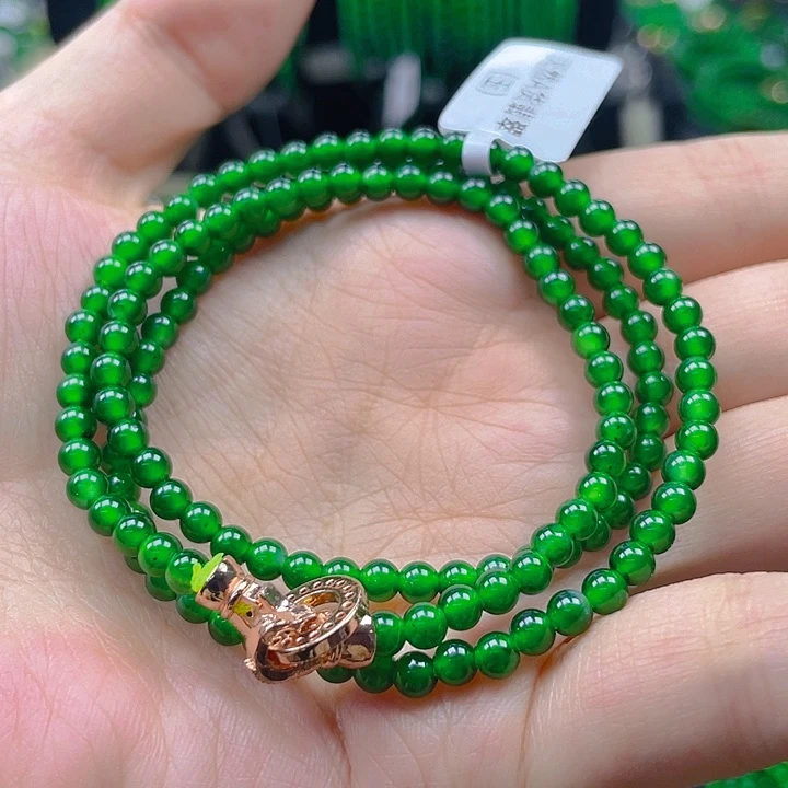 翡翠未镶嵌颈饰天然A货翡翠 帝绿4