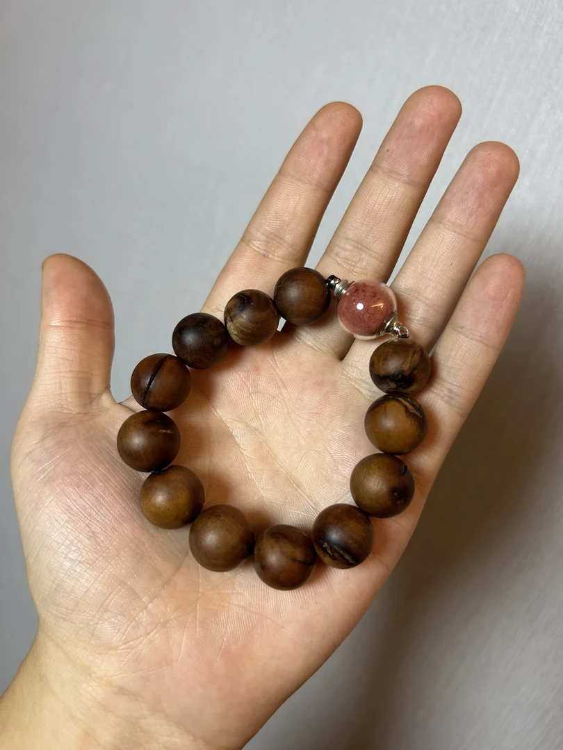 杨大胆同款木制雷枣串,男款,漂亮小饰品
