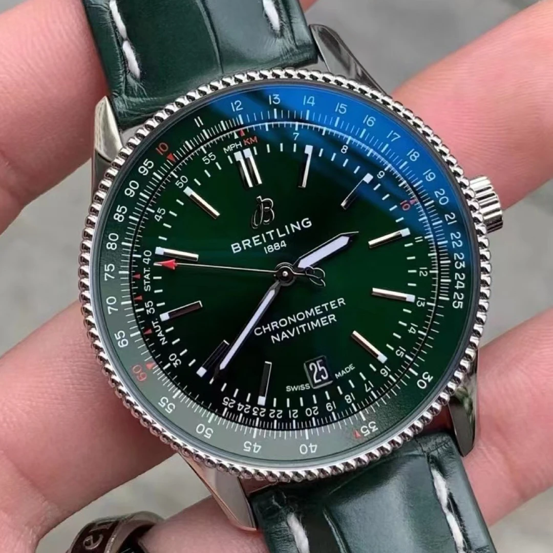 95新 BREITLING/百年灵 百年灵绿盘自动机械NS12345