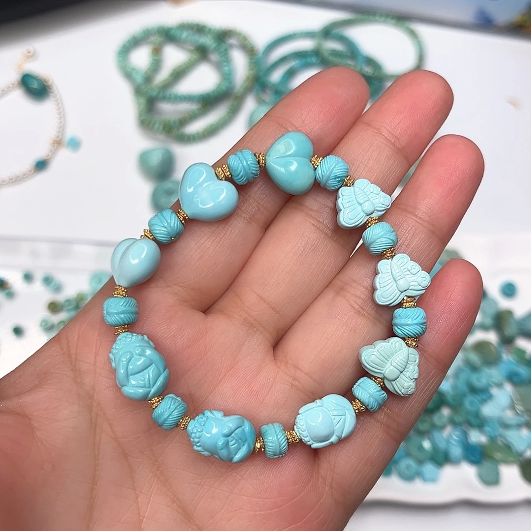 绿松石未镶嵌珠宝半成品