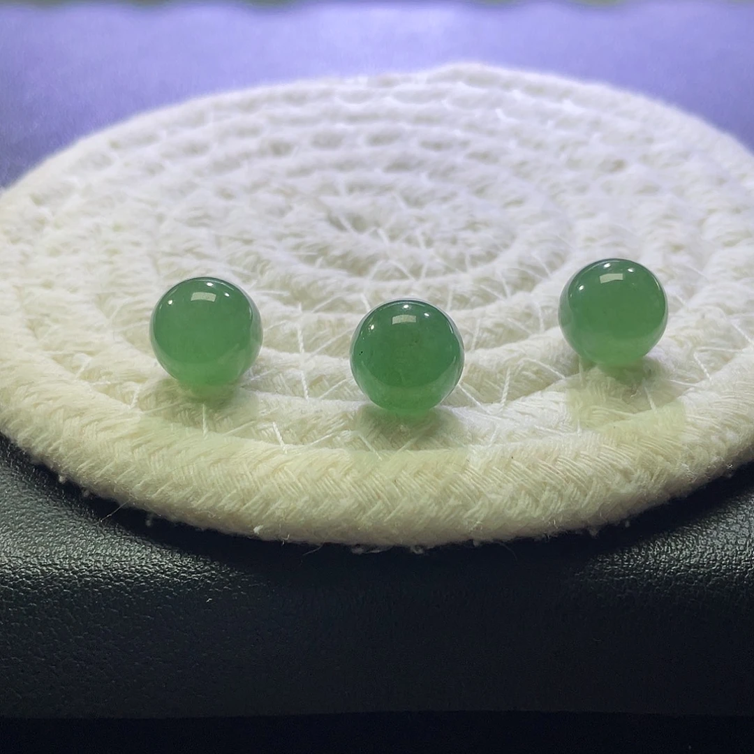 未镶嵌手串翡翠展示勿拍缅甸翡翠a货卡11冰油绿发其一