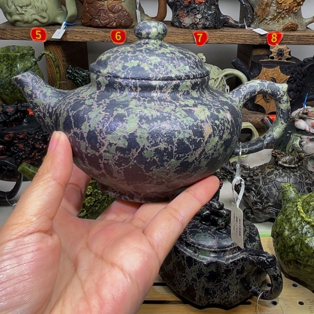 石材梅花玉安山玉笑樱壶260C