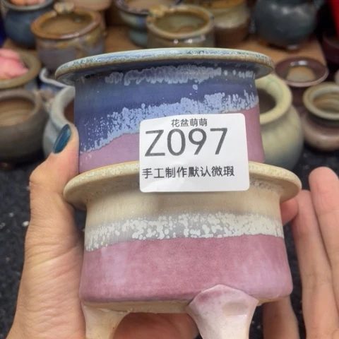 紫砂花盆微瑕097口径的8厘米
