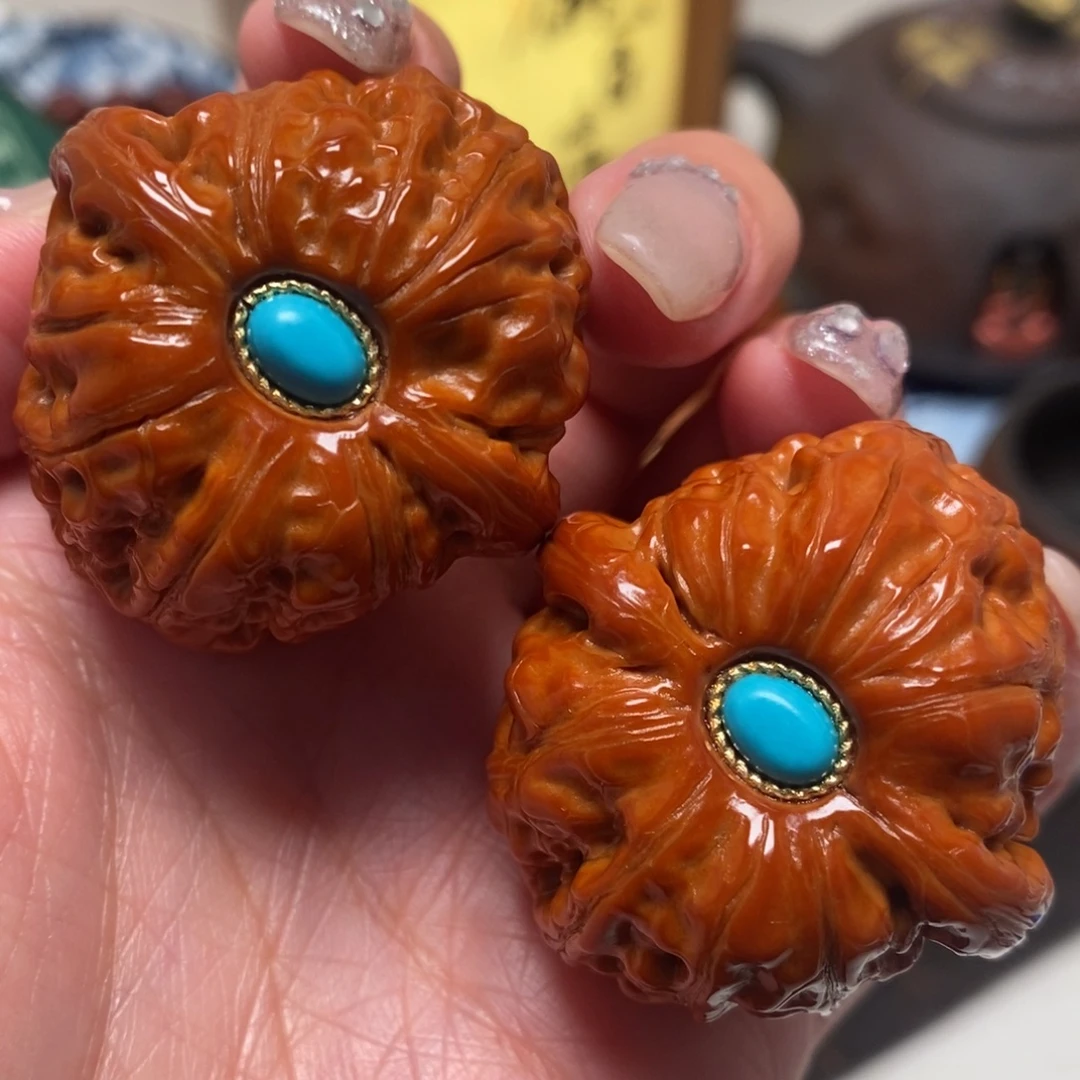 文玩核桃把件41尺寸平谷元宝