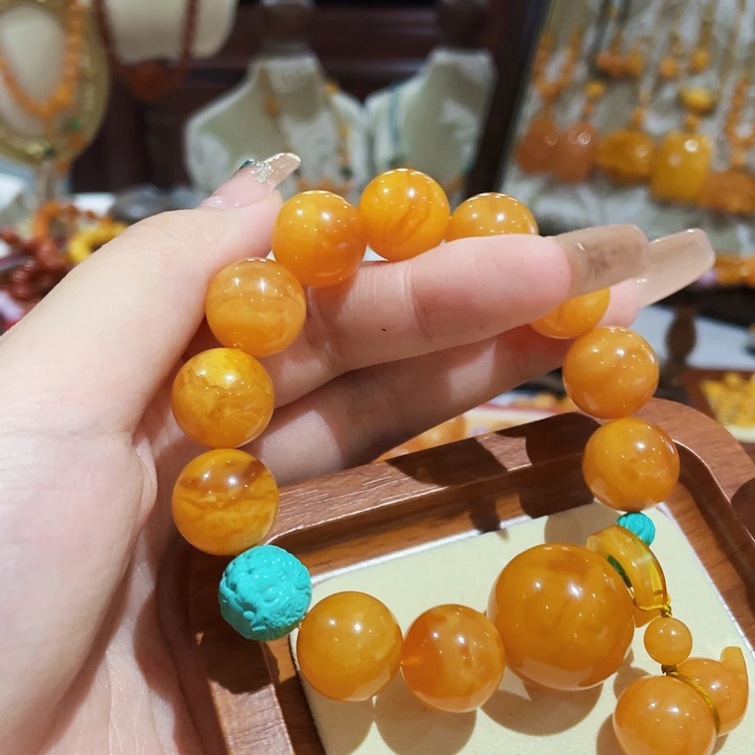 蜜蜡未镶嵌手链手串