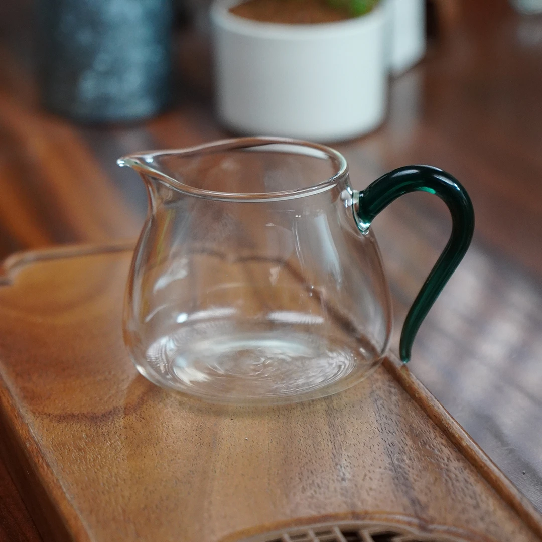 明信唐耐热玻璃961款公道杯手工茶具家用过滤加厚分茶高档大容量