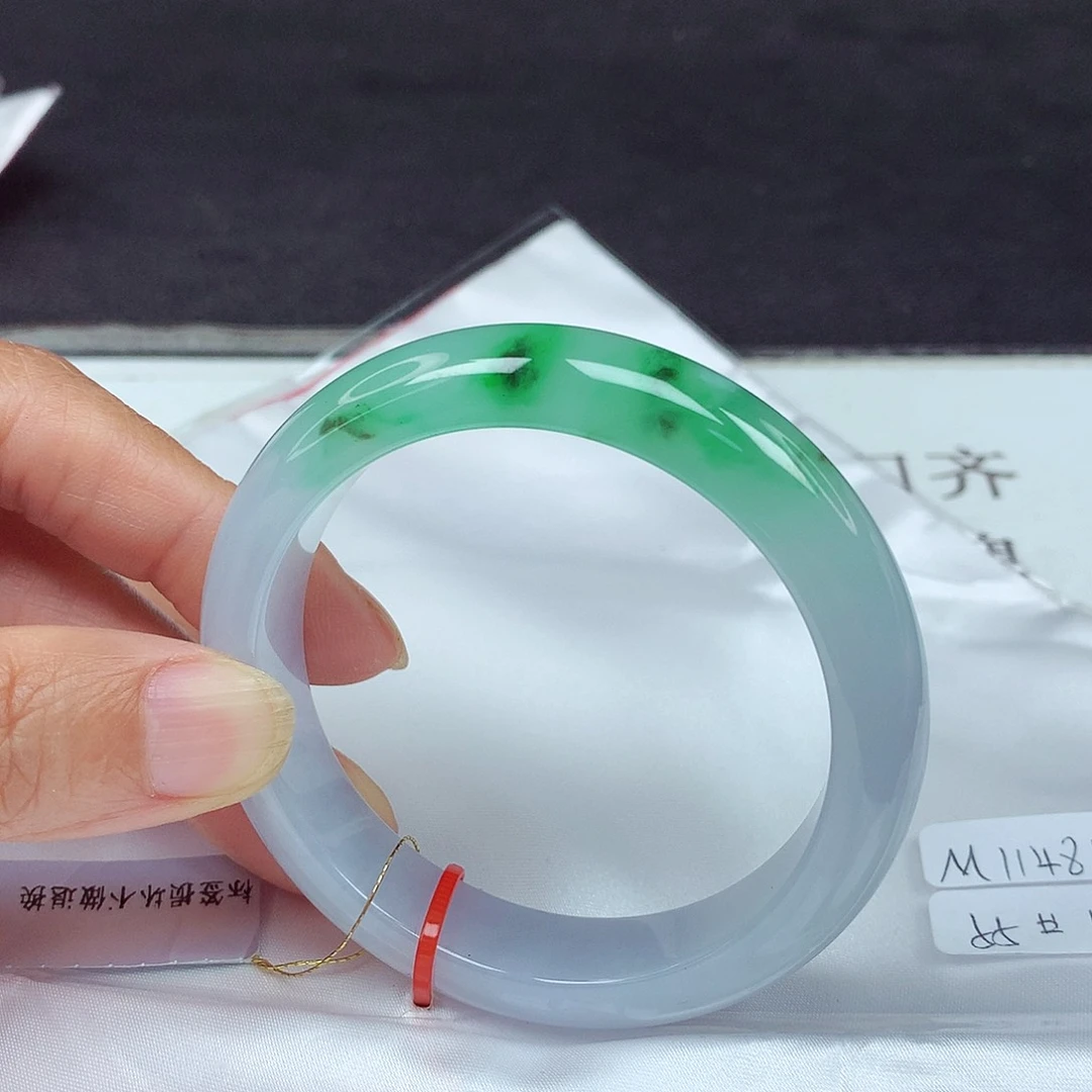 未镶嵌手镯翡翠55圈4858