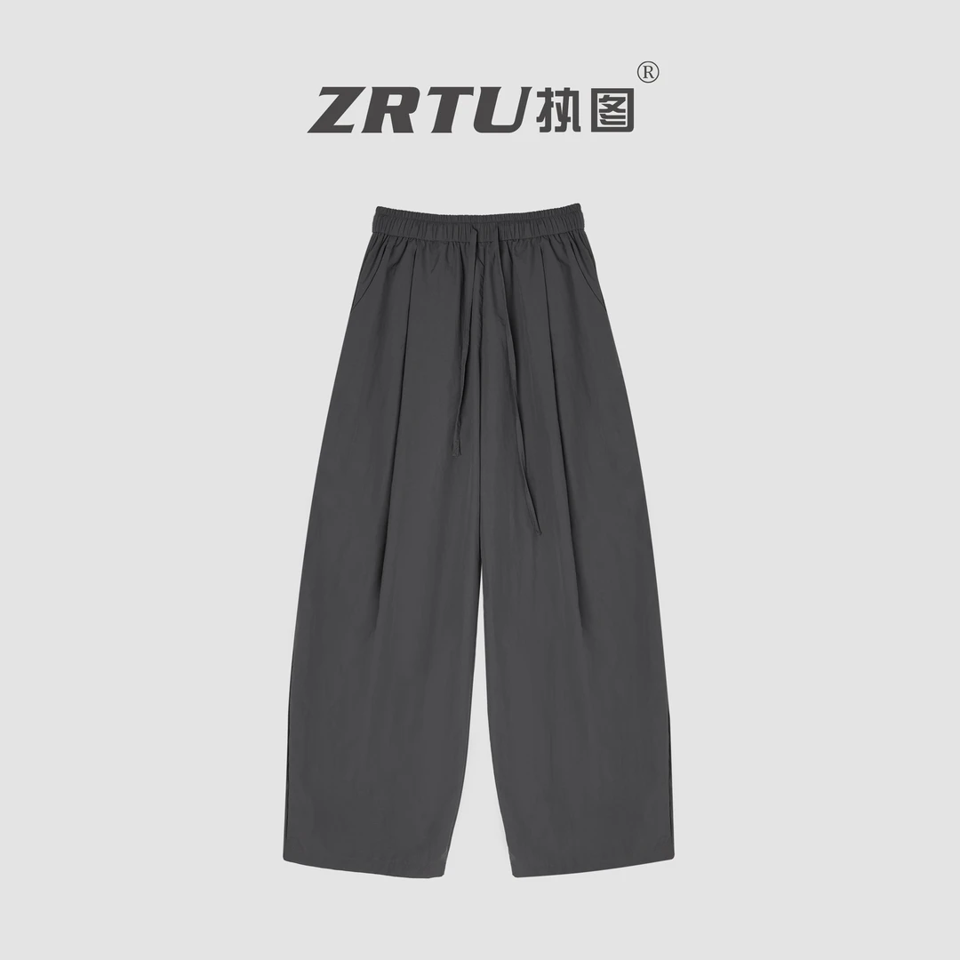 ZRTU/执图2025新款长裤简约风夏季休闲裤高腰百搭长裤
