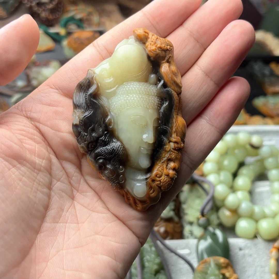 和田玉把件未镶嵌泓*@