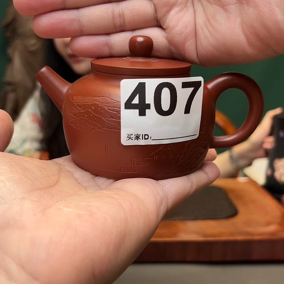 茶壶紫砂朱泥平盖