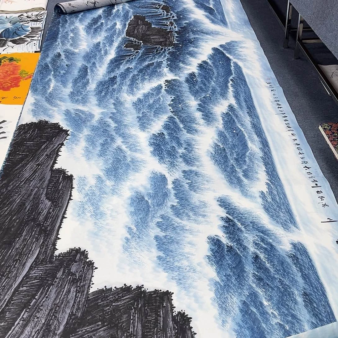 国画作品全场放漏