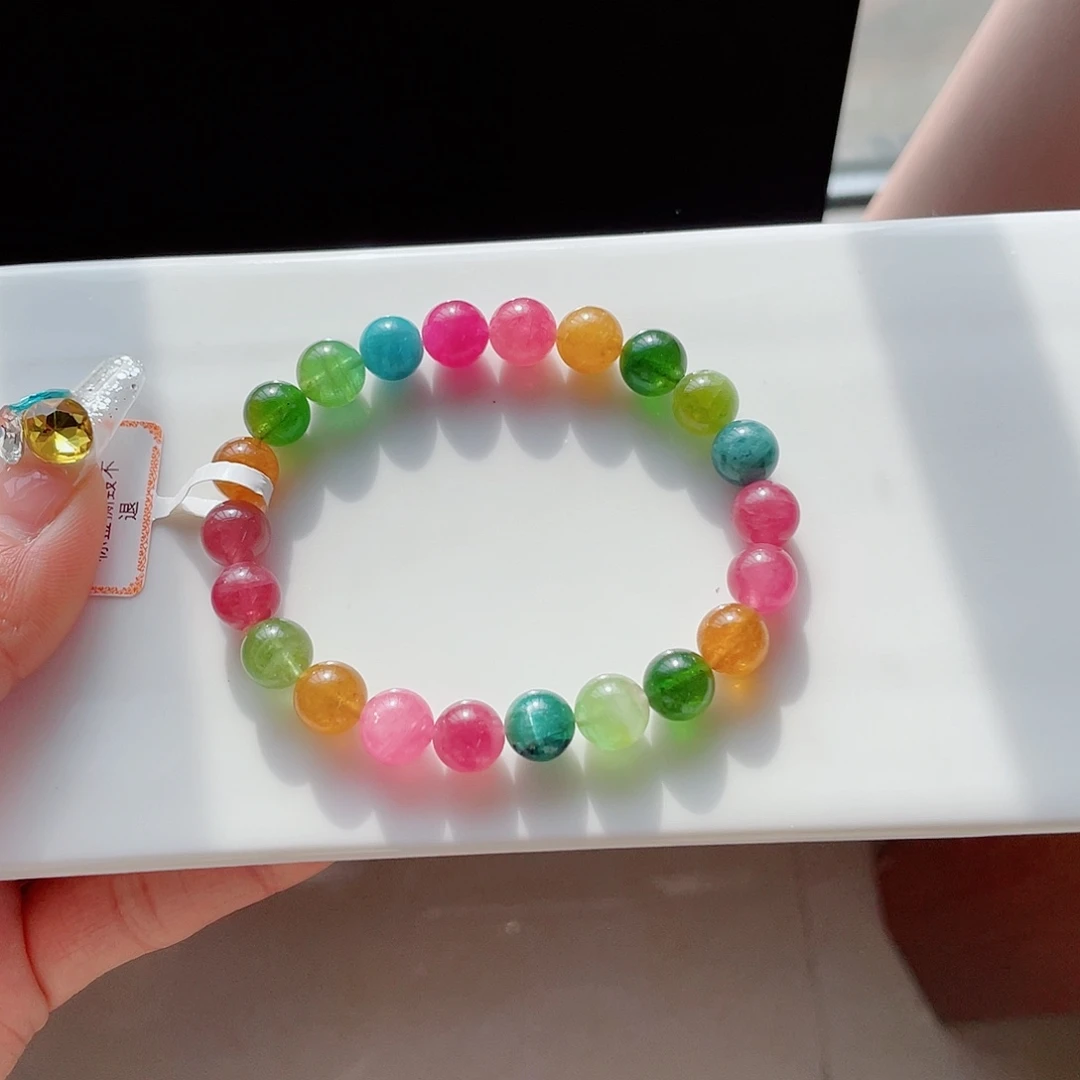 碧玺未镶嵌手链碧玺手链