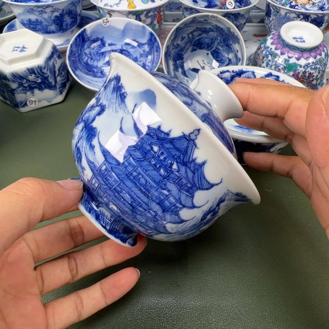 景德镇纯手工纯手绘茶具木木70