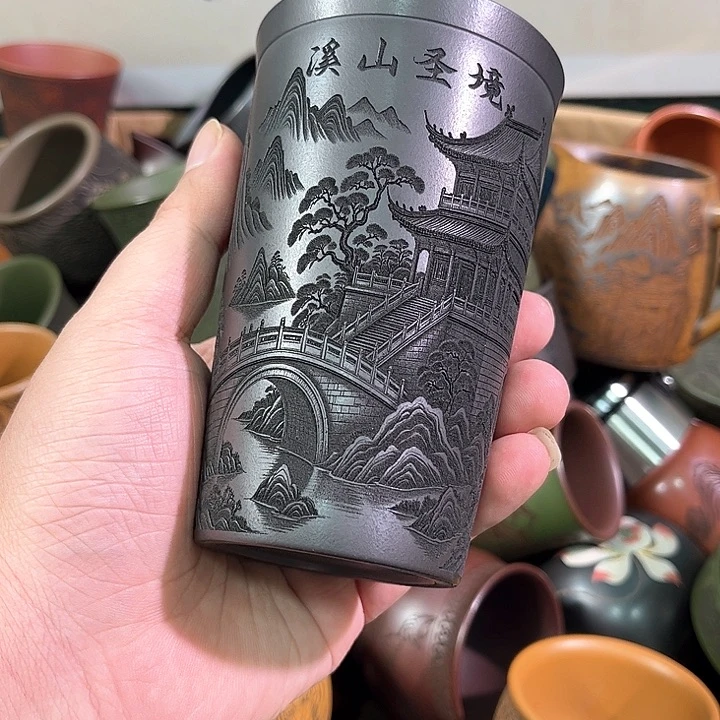 茶杯紫砂全手工紫砂主人杯
