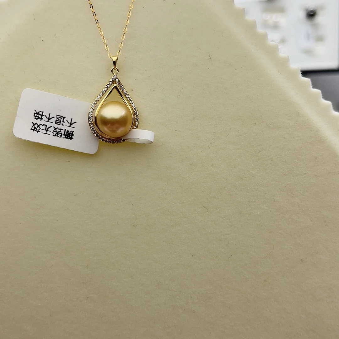 颈饰银S925镶嵌海水珍珠