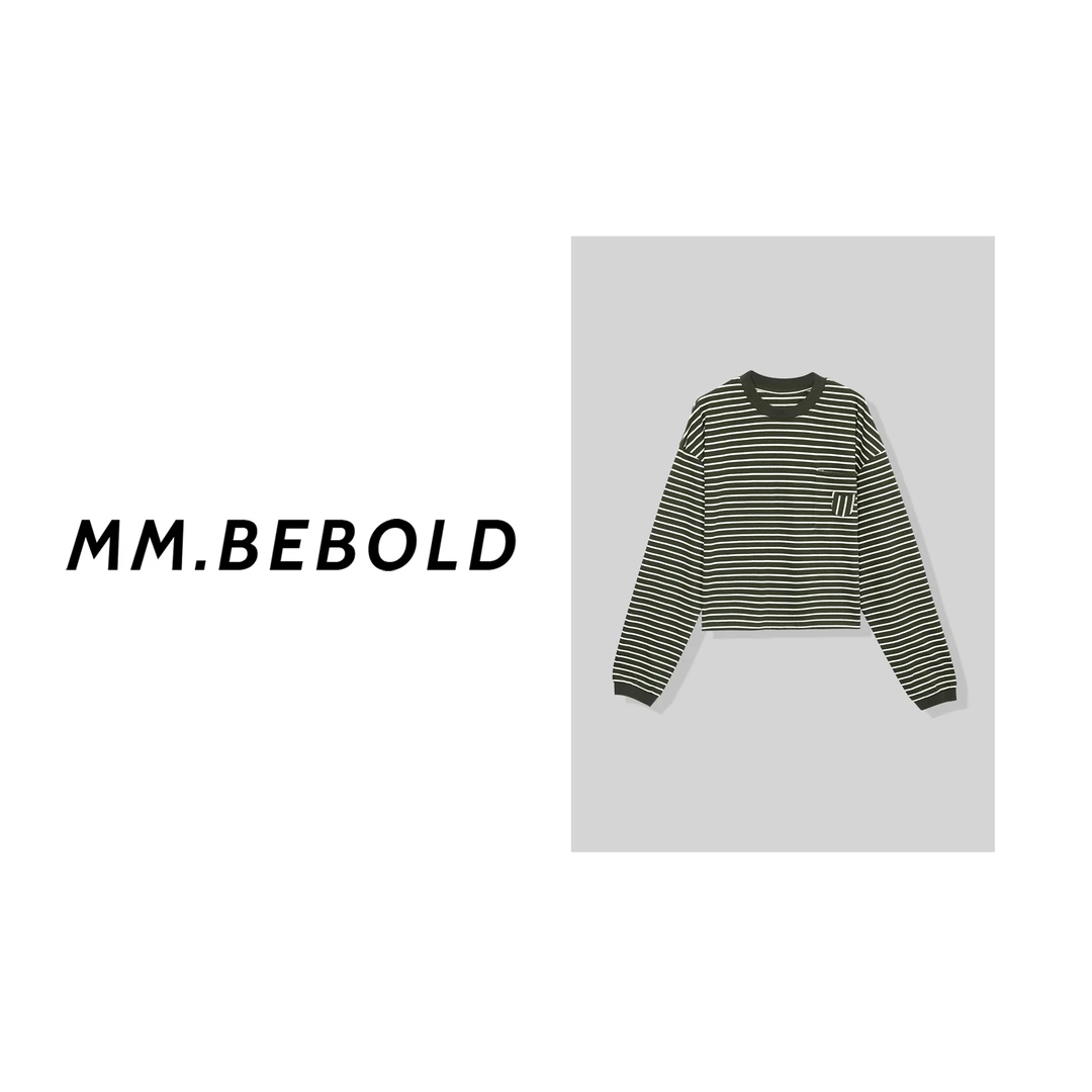 【妙姐精选】长吉 棉100 简约百搭条纹长袖T恤LZ11360