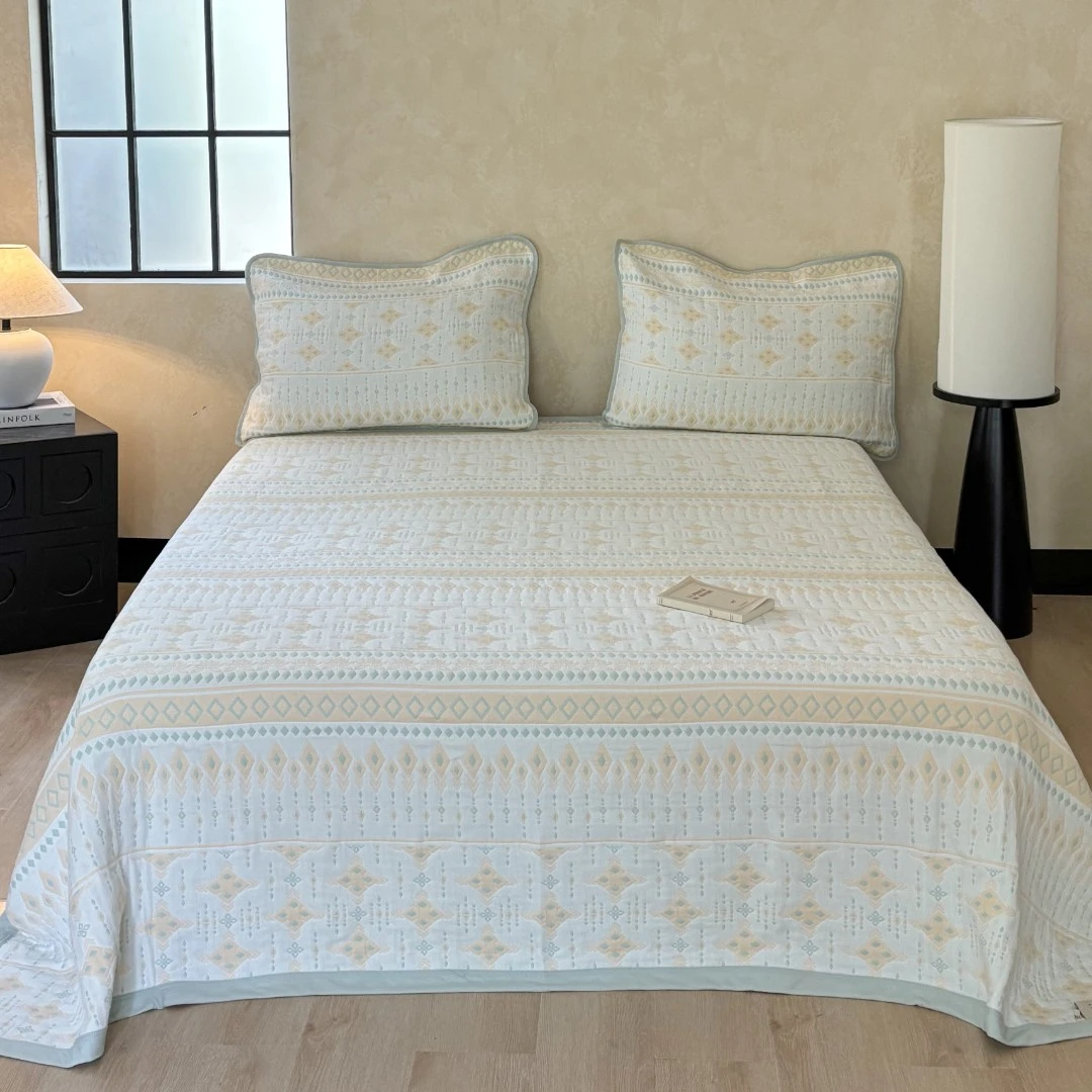 雅赞【220*240】六层纱布软席透气标准大床可机洗两面轻奢多功能