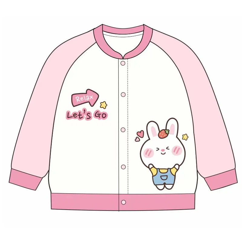 儿童常规圆领卡通针织开衫童装A类女童秋装卡通风春季普通外套