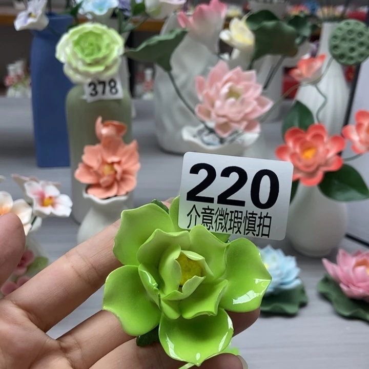 陶瓷手工制作陶瓷花
