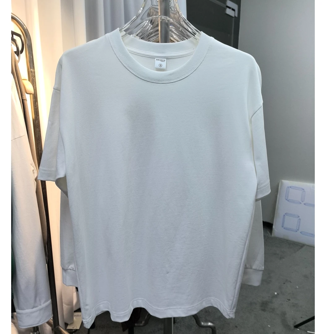 春夏季经典百搭休闲简约圆领纯色短袖白T【SH208】