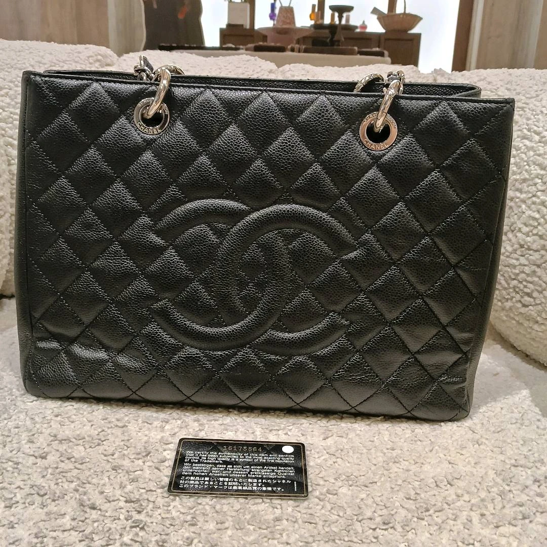 95新 Chanel/香奈儿 荔枝纹牛皮手提包托特 98新 33376740