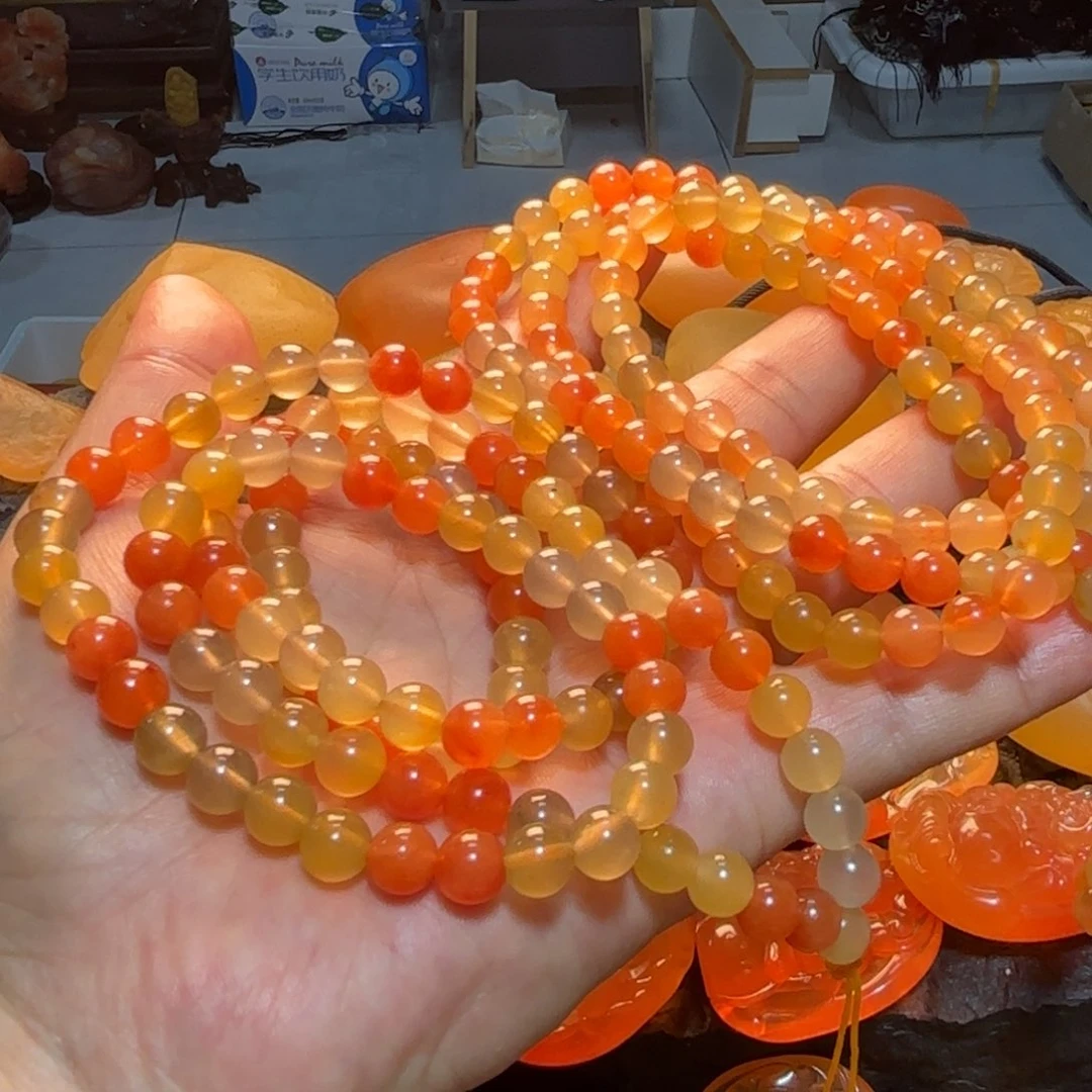 石英岩玉手串未镶嵌用****8