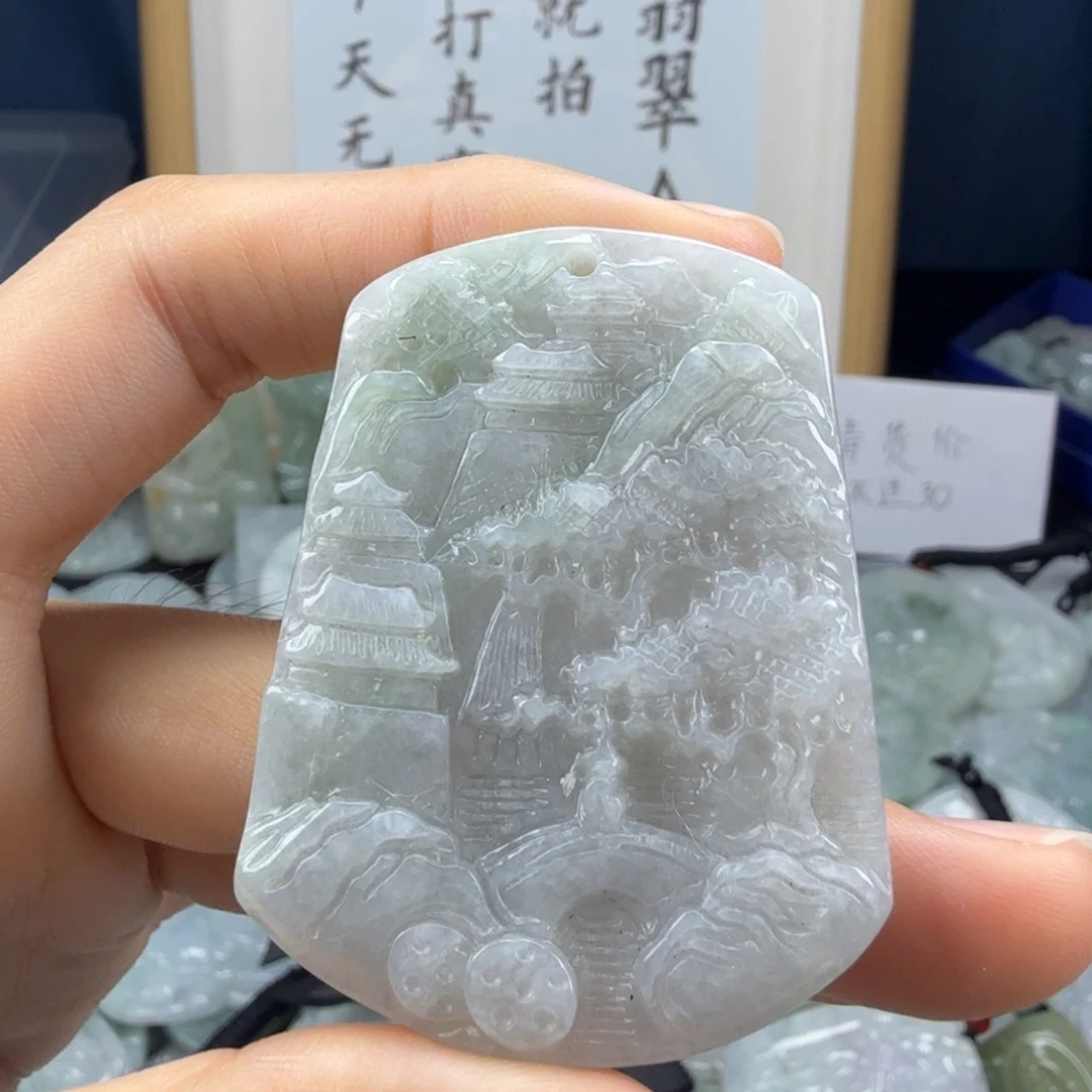 翡翠未镶嵌颈饰翡翠