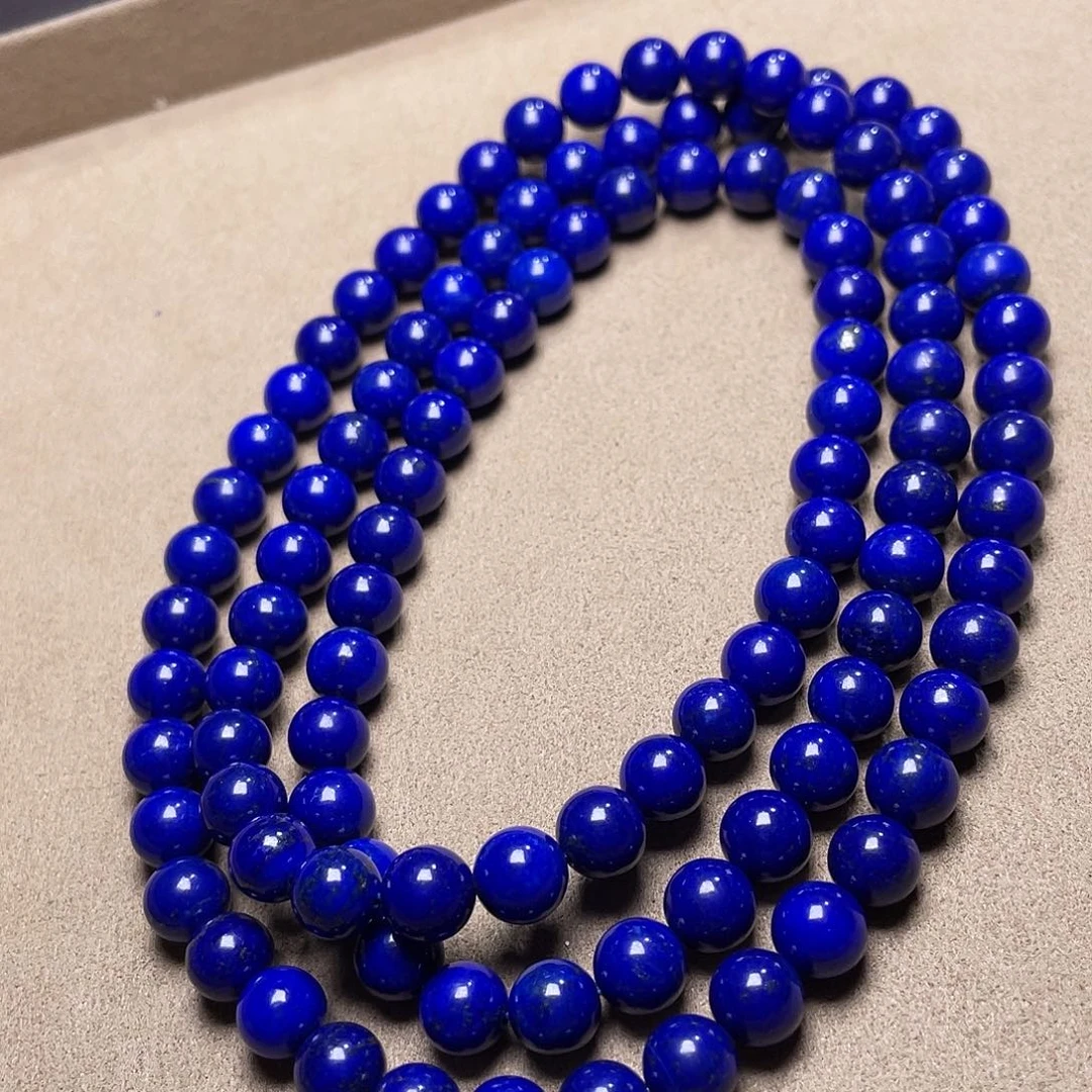 青金石未镶嵌8mm108佛珠