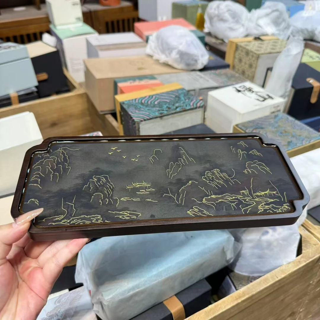 江山如画变色茶盘 1464