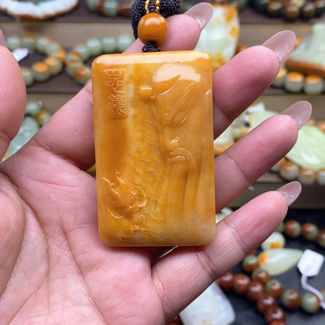 黑***三透闪石质玉未镶嵌挂件