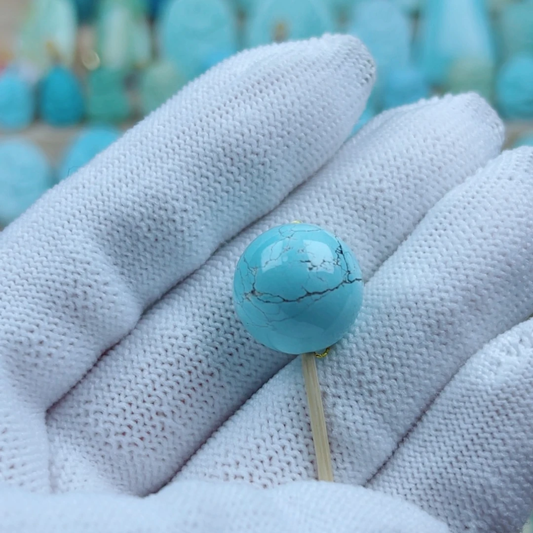 绿松石未镶嵌珠宝奇石16mm