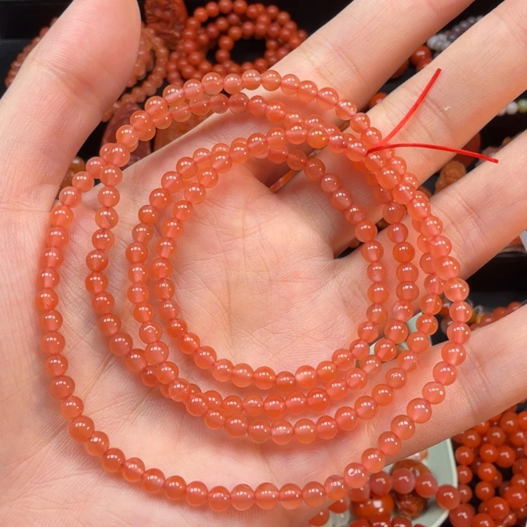南红玛瑙未镶嵌手串4mm