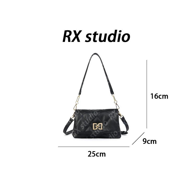 【南沙瑞熙】BF-68368-黑色 轻奢经典时尚休闲百搭简约单肩腋下斜